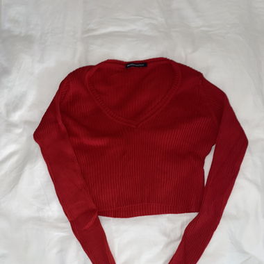 Cropped Red Longsleeve