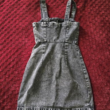 Jeans Rock Grau