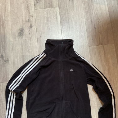 Schwarze Adidas Frauen/Unisex Fließjacke 