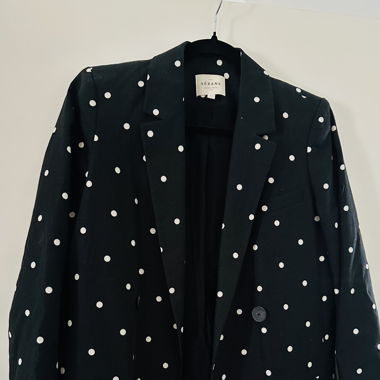Veste Sézane marine à pois 