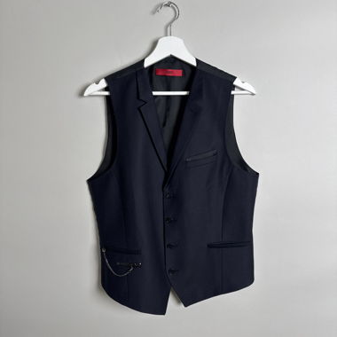 HUGO navy waistcoat