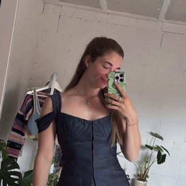 Top stile corsetto Y2K – Grigio (Taglia S/M)