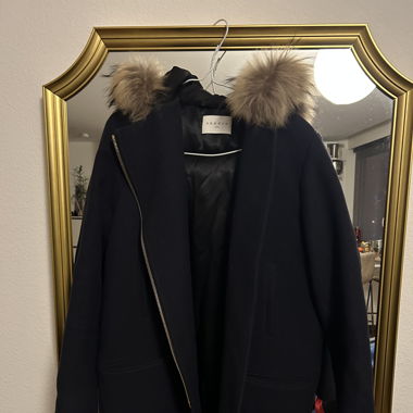 Manteau Sandro bleu marine 