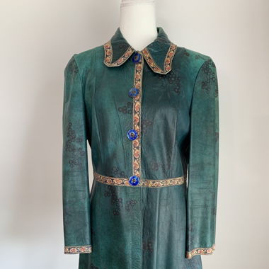 VESTE EN CUIR VINTAGE S/M