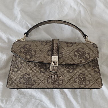 NUOVO borsa Guess monogramma con manico superiore