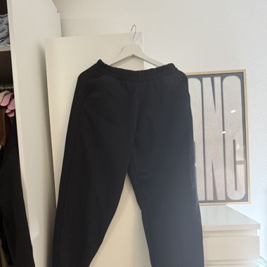 Stradivarius Plüsch Jogger Black