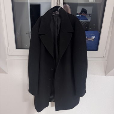 Cappotto da uomo nero XXL