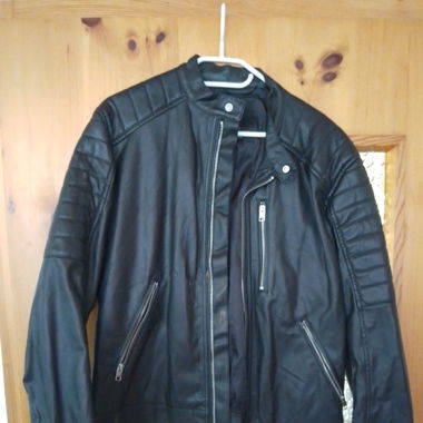 Leder Jacke 