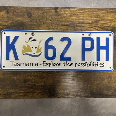 Australia - Tasmania K 62 PH - Car License Plate
