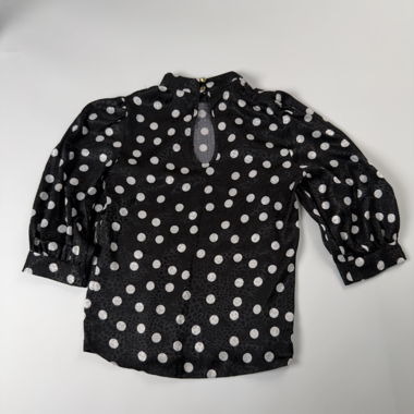 Bluse mit Polka-Dot-Ärmeln