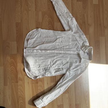 White sheer button shirt
