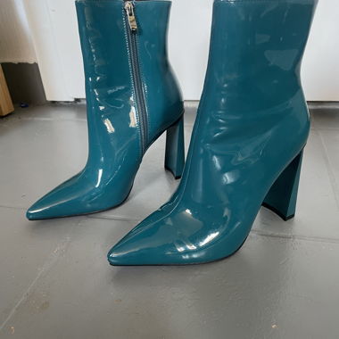 Türkis lackierte Bottines - 37