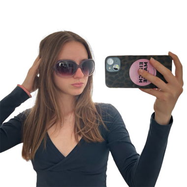 Brown violet sunglasses
