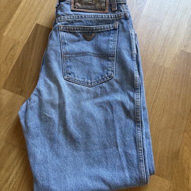 Pantaloni in denim blu Armani