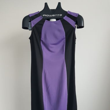 Cocktailkleid in Schwarz und Violett