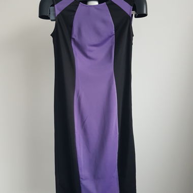 Cocktailkleid in Schwarz und Violett