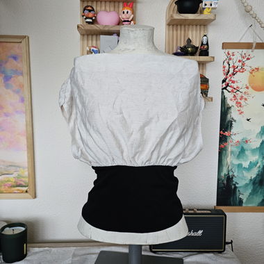 Cider Bluse Schwarz und Beige