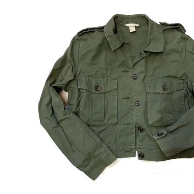 Leichte Stoffjacke grün