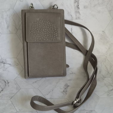 Sac bandoulière marron pour téléphone
