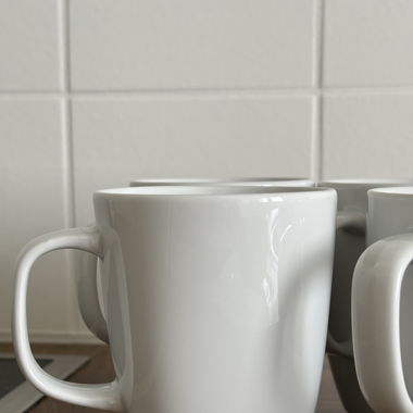 4 Tasses blanches (Värdera)
