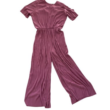Pleated Jumpsuit in Dusty Rose