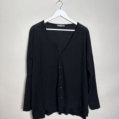 Esisto black knit cardigan