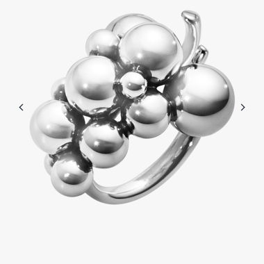 Bague Georg Jensen Silver MOONLIGHT GRAPES