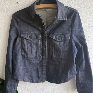 Whistles dark denim cropped jacket