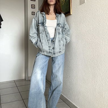 Giacca di jeans oversize
