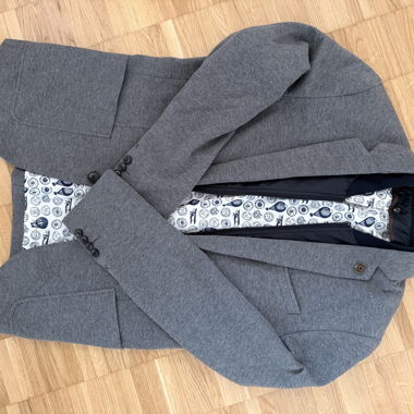 Blazer da uomo grigio