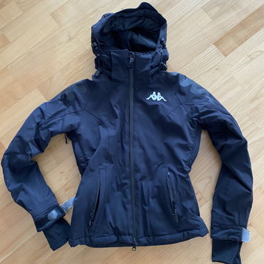 Kappa black ski jacket XS