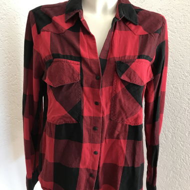 Farmerhemd rot/schwarz