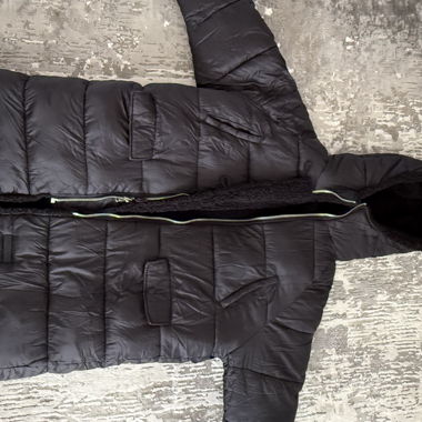 Dark Winter Jacket with Hood
