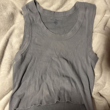 light blue brandy top