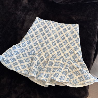 Patterned Mini Skirt Sandro
