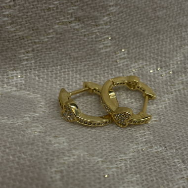 925 Sterling Silber Gold Soft Earrings 