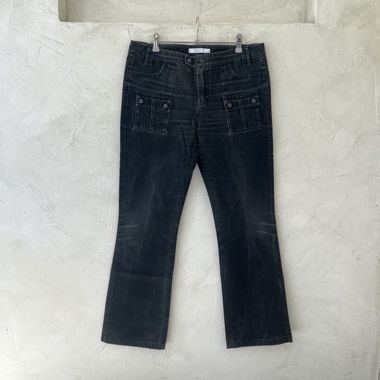 Pantaloni in velluto nero