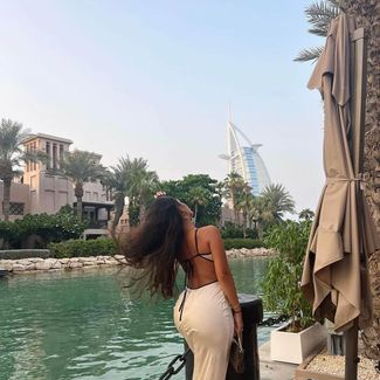 All in white dress 