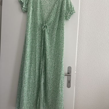 Green Floral Midi Dress