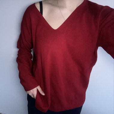 Red sweater