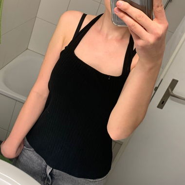 Black Neckholder Top