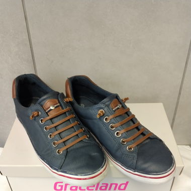 Graceland Slipper Sneaker Jeans-Blau Schuh getrage