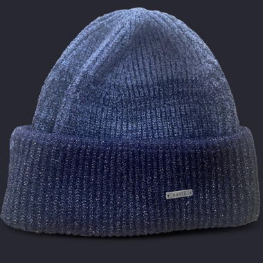 Blue glitter beanie