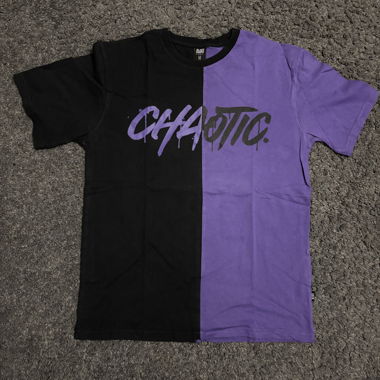 T-shirt bicolore avec imprimé