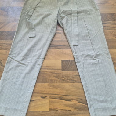 Gray Striped Pants