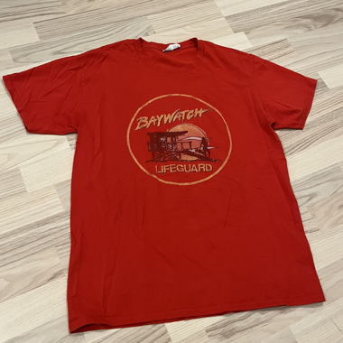 Rotes Oversized Tshirt mit Print