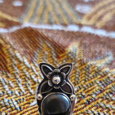 Bague réglable en jaspe Picasso - Adjustable ring