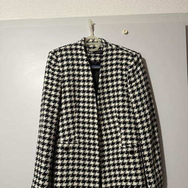 Blazer von Zara mit Vichy-Muster