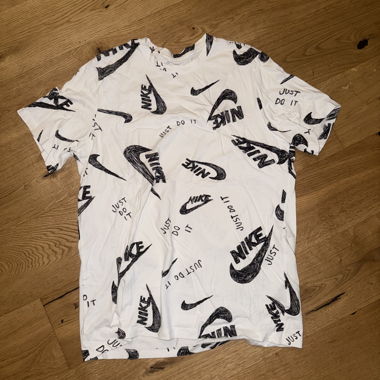 T-shirt Nike bianco/nero