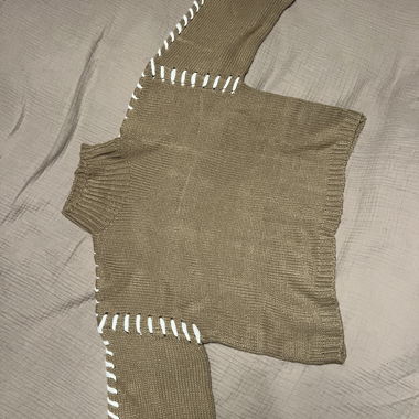 Maglione lavorato a maglia marrone